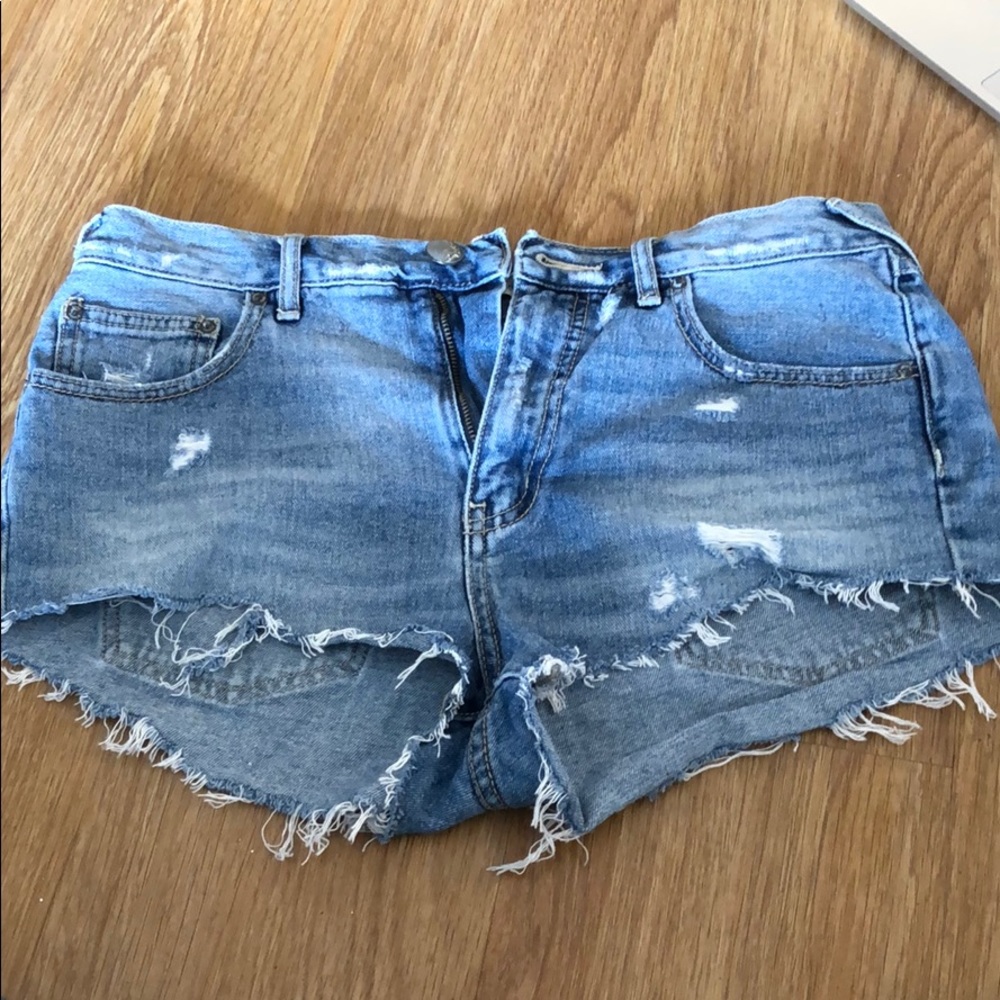 Free people jean shorts